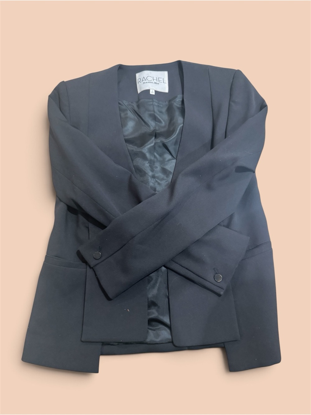 RACHEL Rachel Roy Black Tailored Blazer Jacket